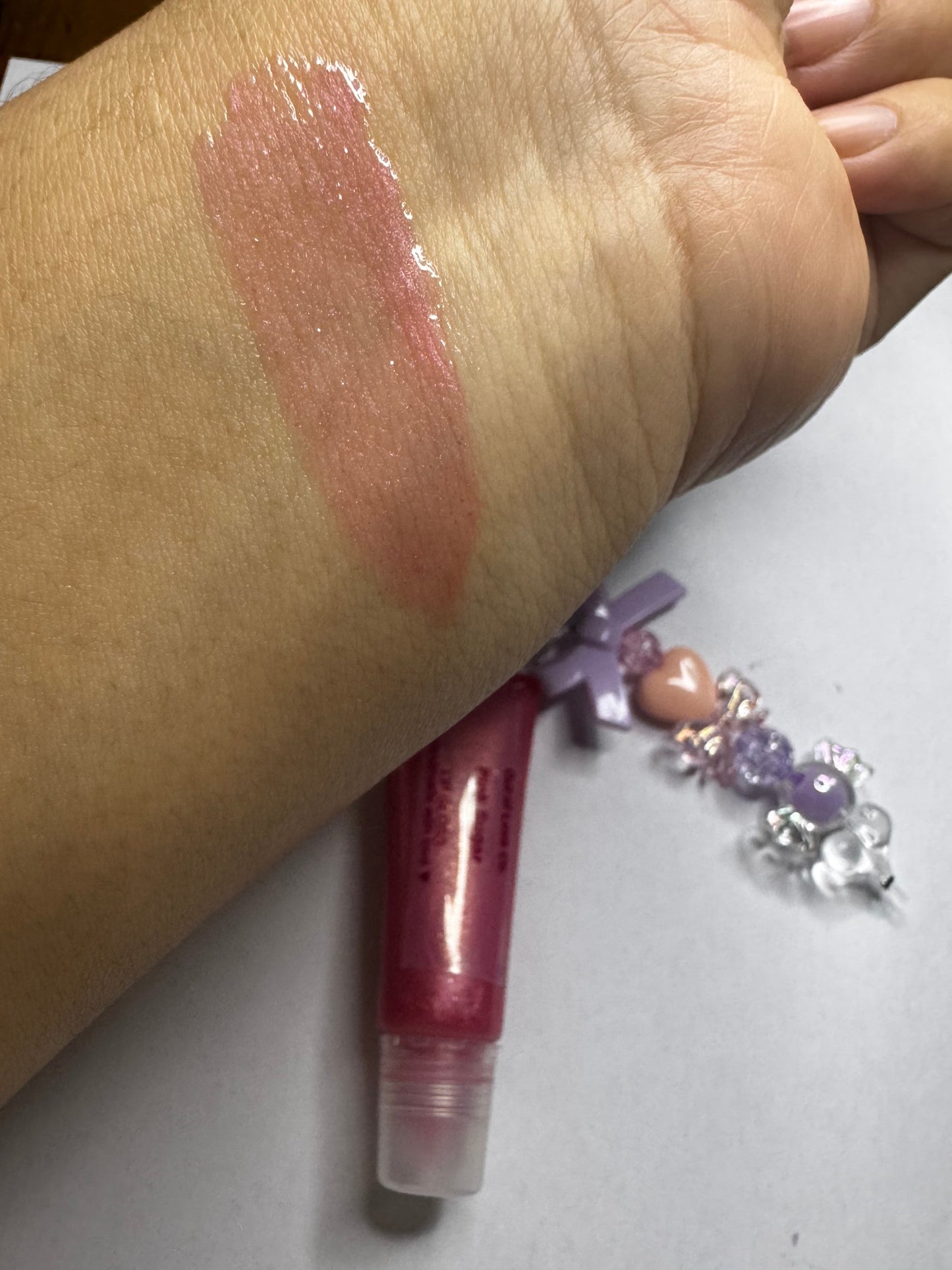 Pink Sugar Lip Gloss Keychain