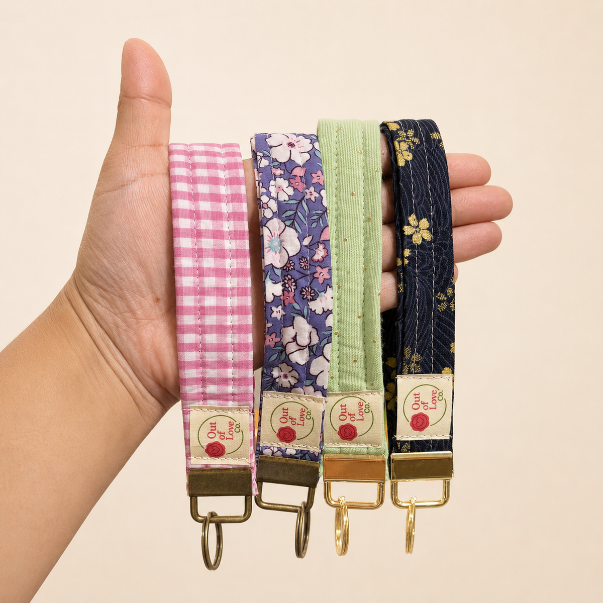 Handmade Wristlet Keychain – Bright & Playful Collection