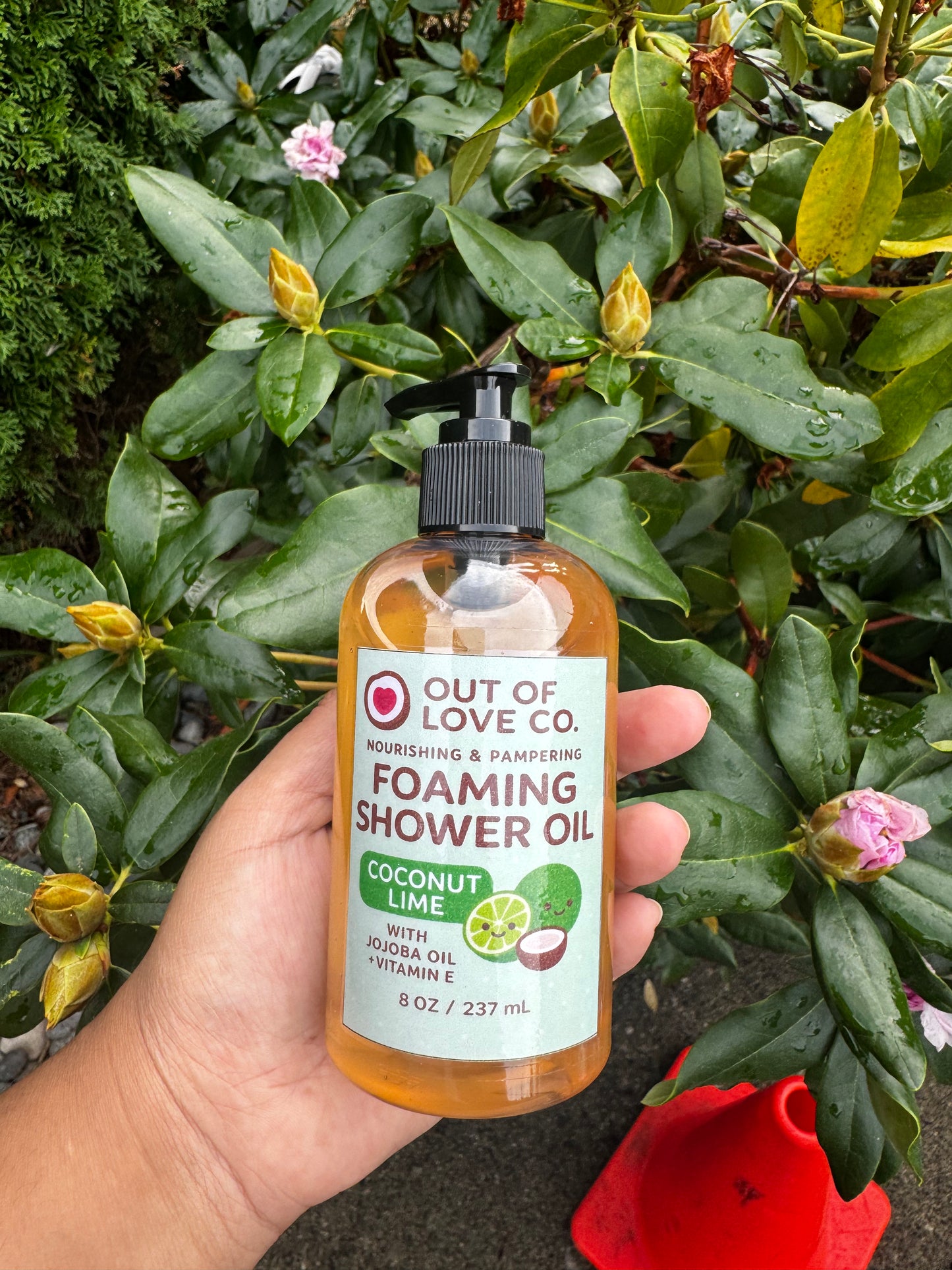 Huiles de douche moussantes