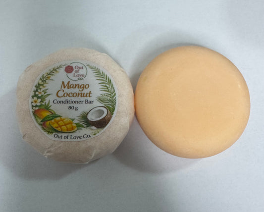 Mango Coconut Conditioner Bar for dry, damaged, or frizzy hair