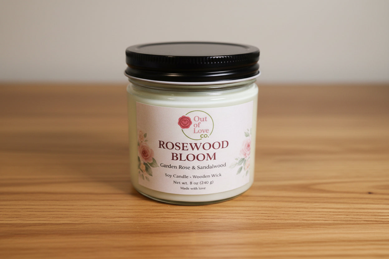 Rosewood Bloom – Soy Candle
