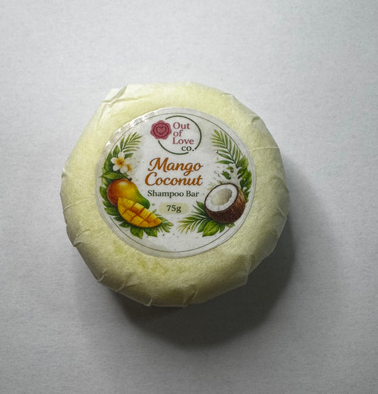Mango Coconut Shampoo Bar for dry, frizzy, or damaged hair
