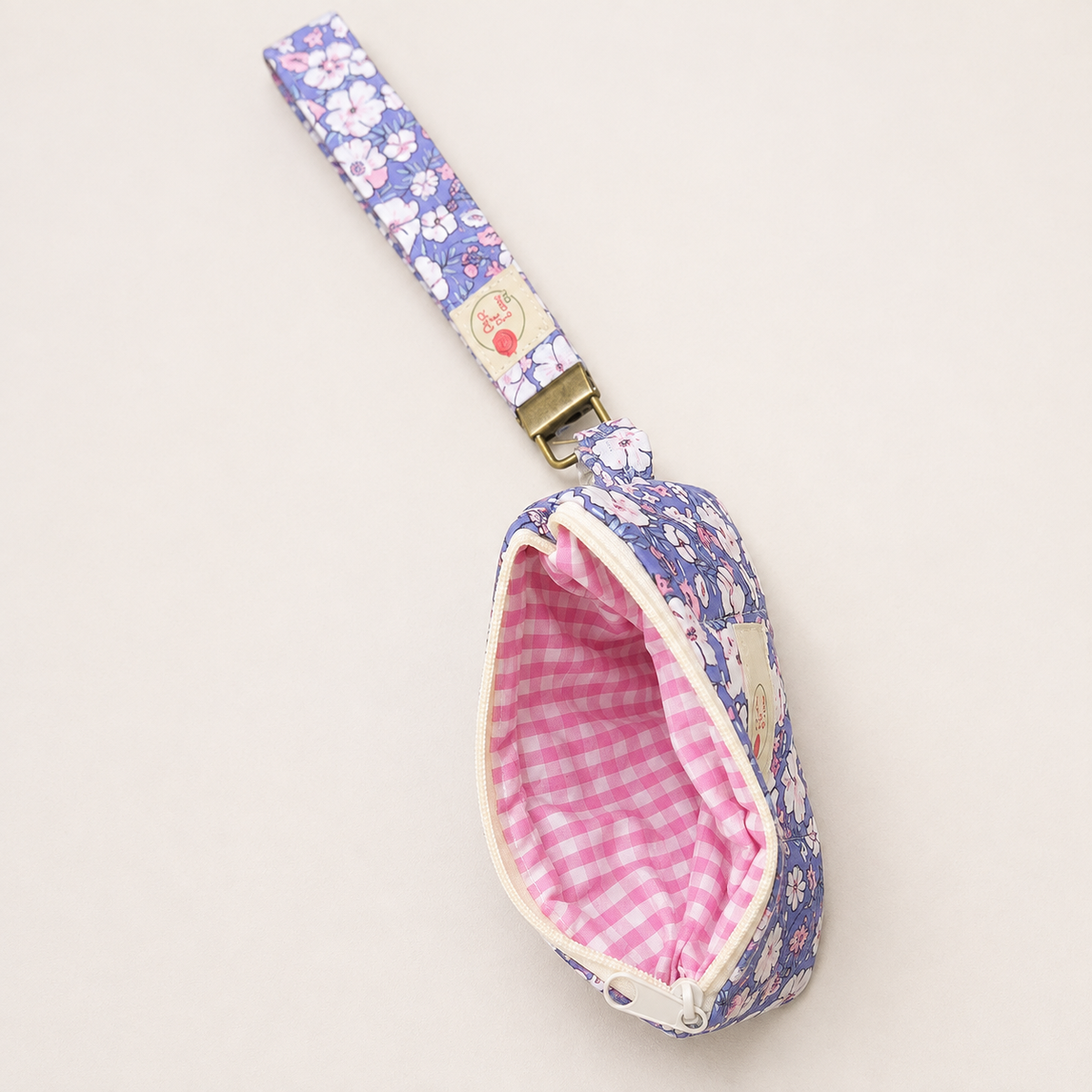 Leticia Quilted Floral Keychain Wallet & Wristlet Set