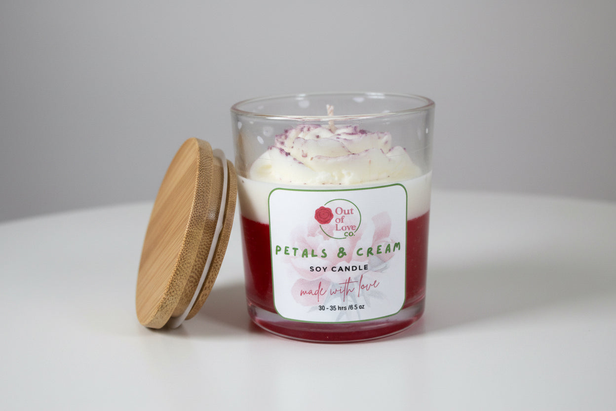 Petals & Cream – Soy Candle