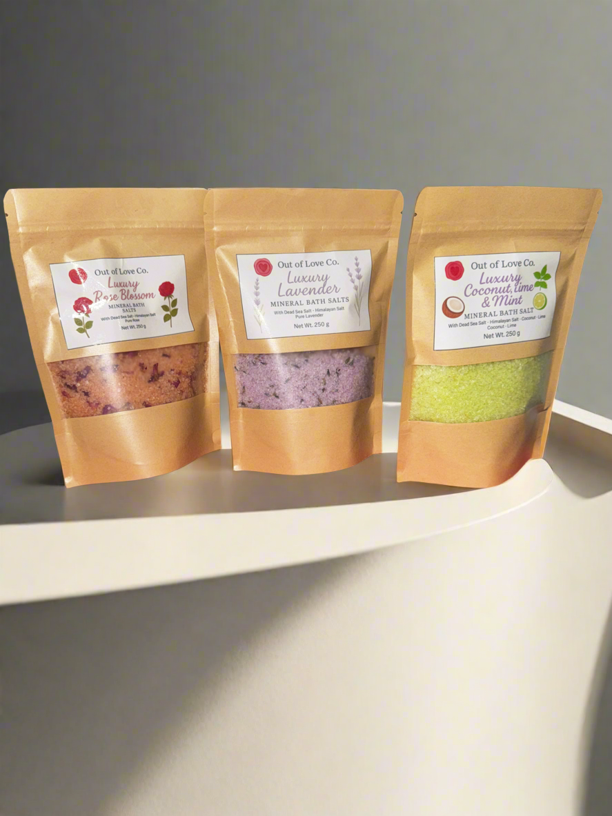 Sels de bain minéraux de luxe