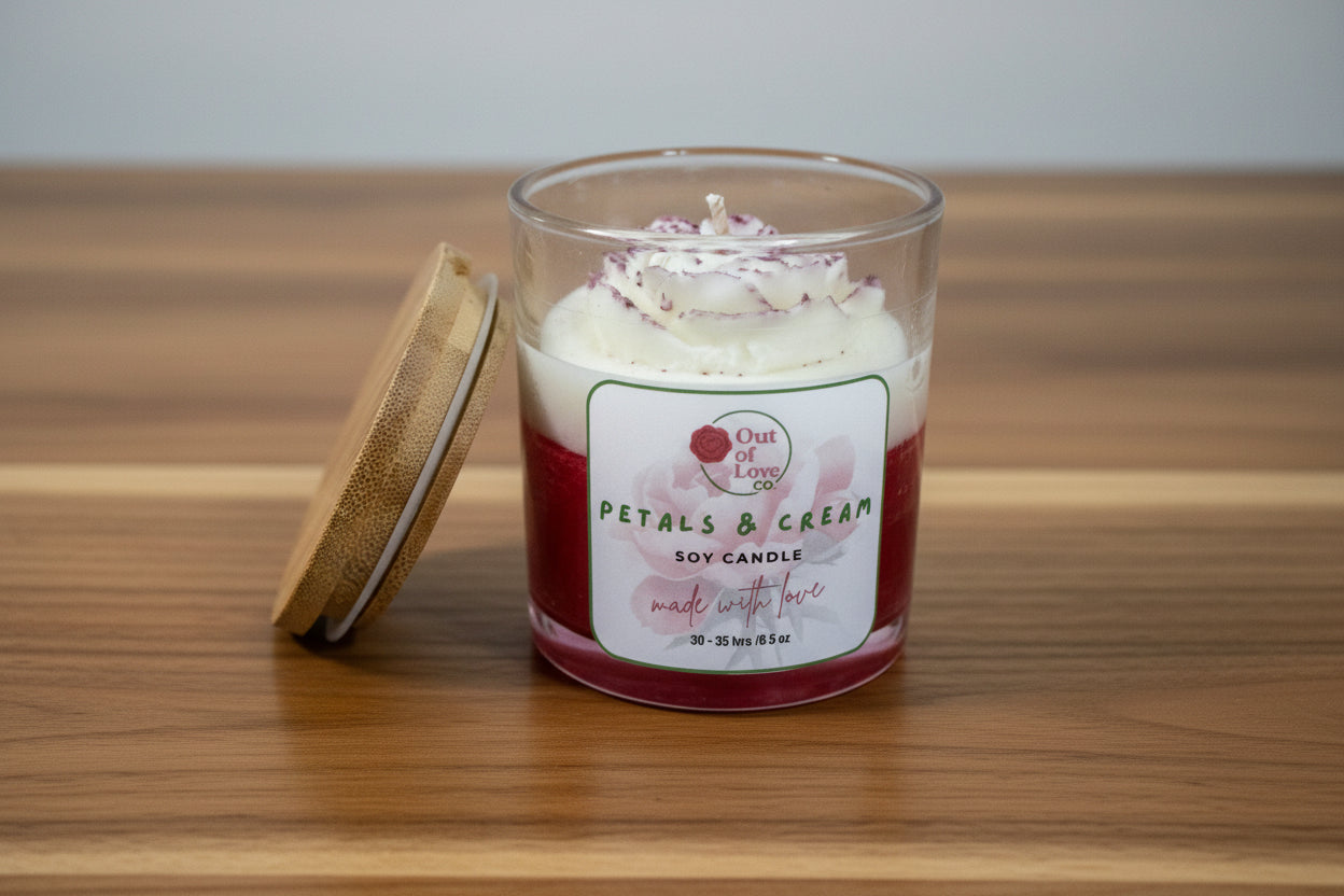 Petals & Cream – Soy Candle