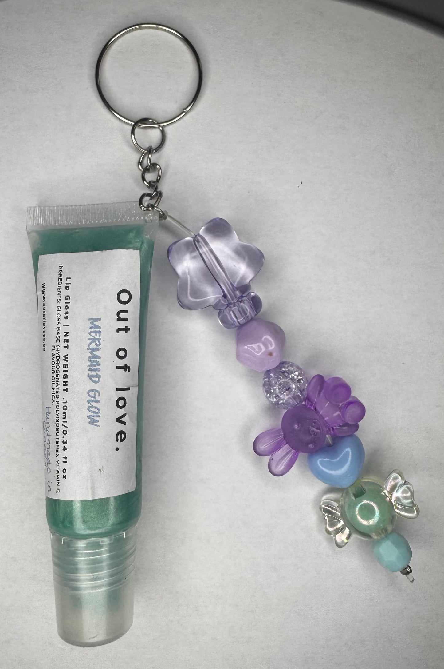Mermaid Glow keychain Lip Gloss