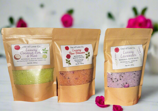Luxury mineral bath salts