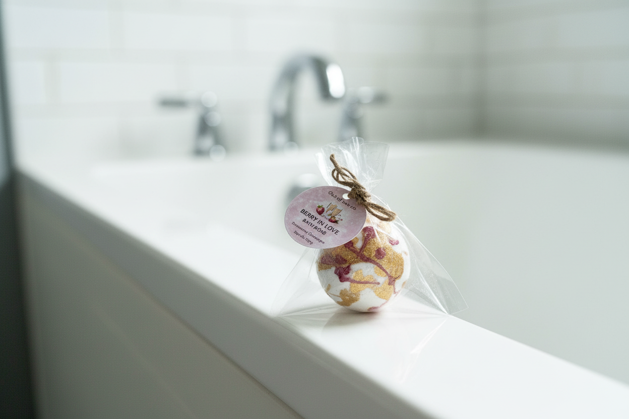 🍓 Strawberry Champagne Bath Bomb