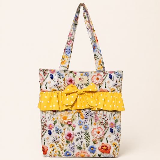 Lilibeth Ruffle Tote Bag