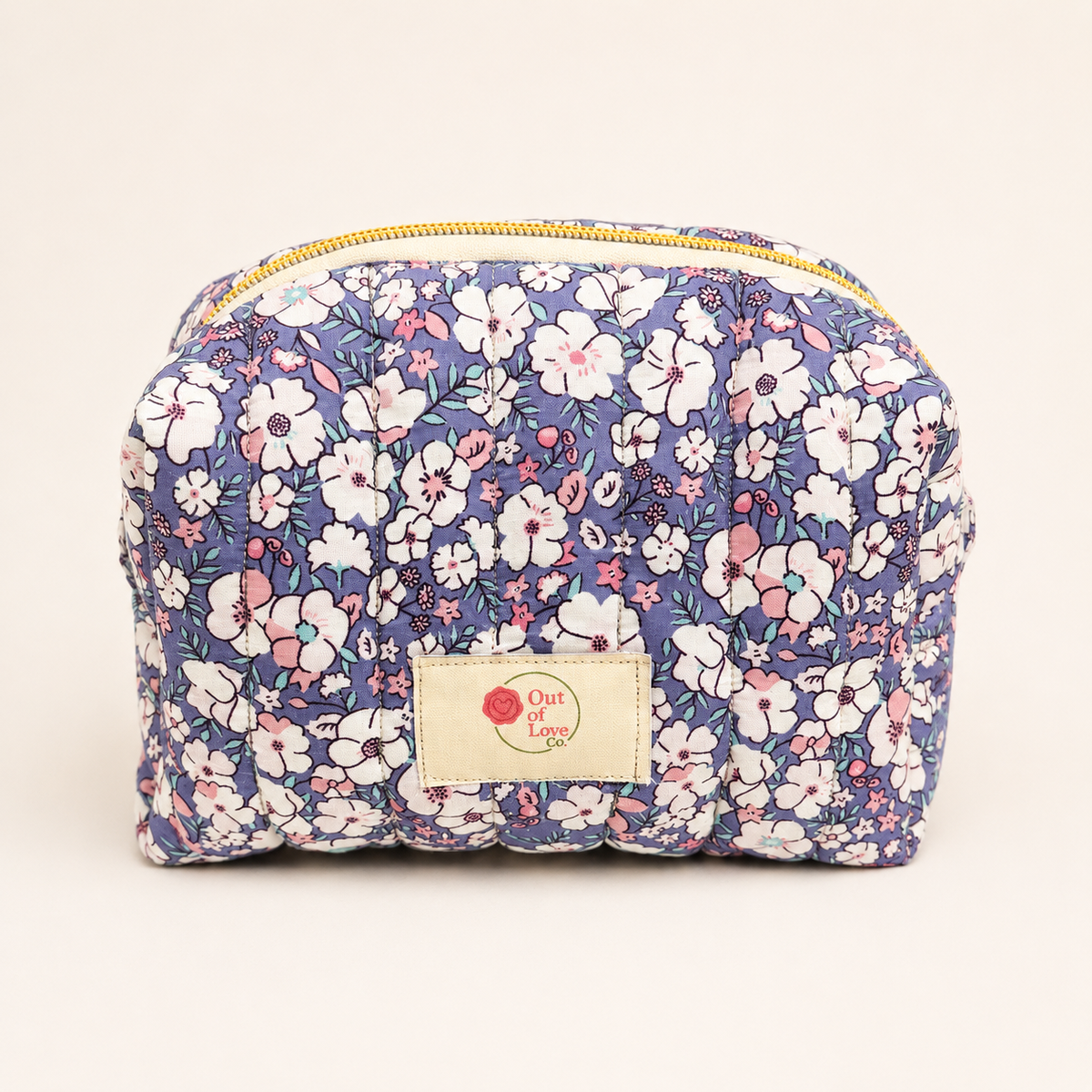 Leticia Medium Quilted Cosmetic Pouch