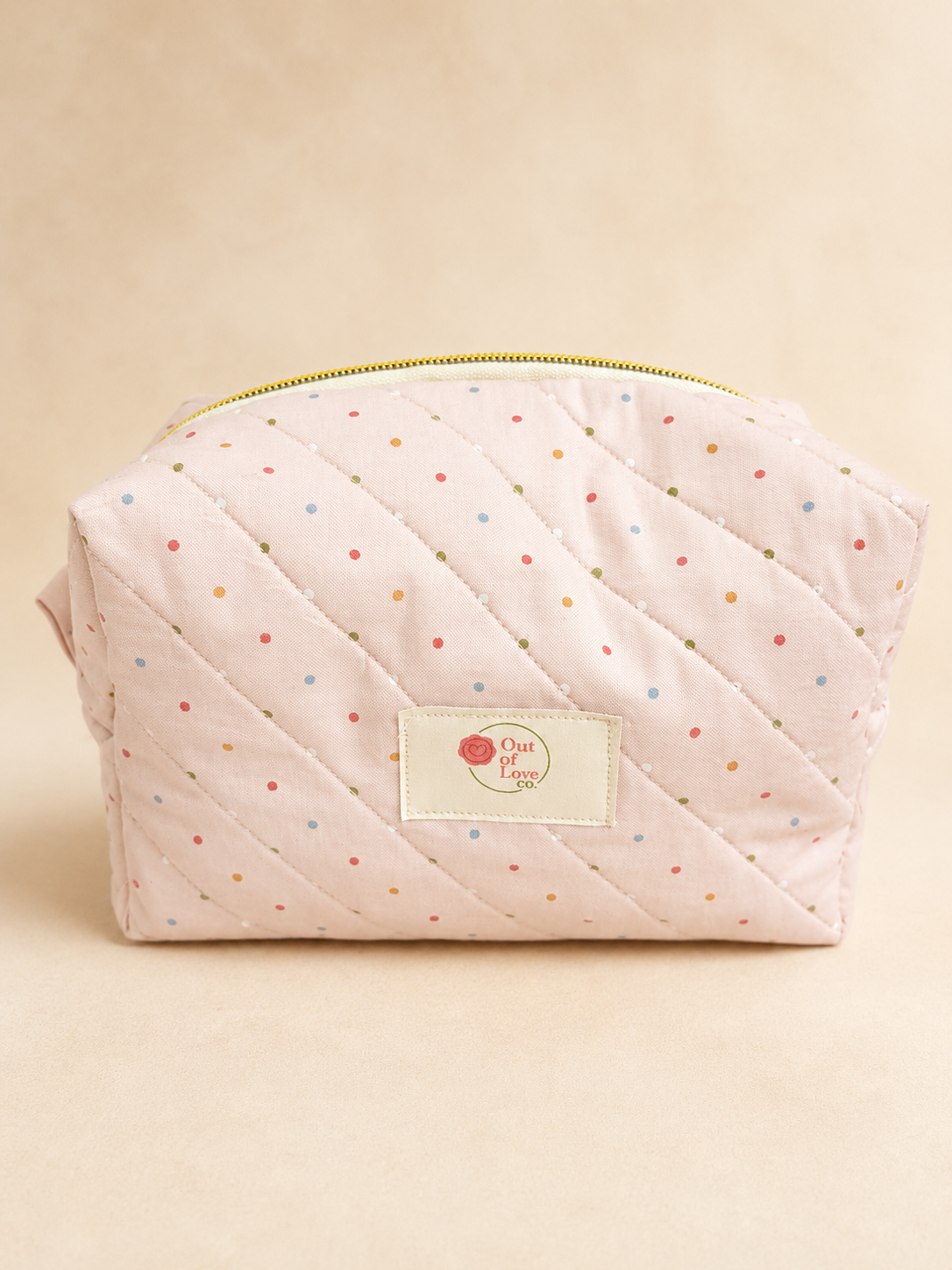 Mika Medium Quilted Cosmetic Pouch