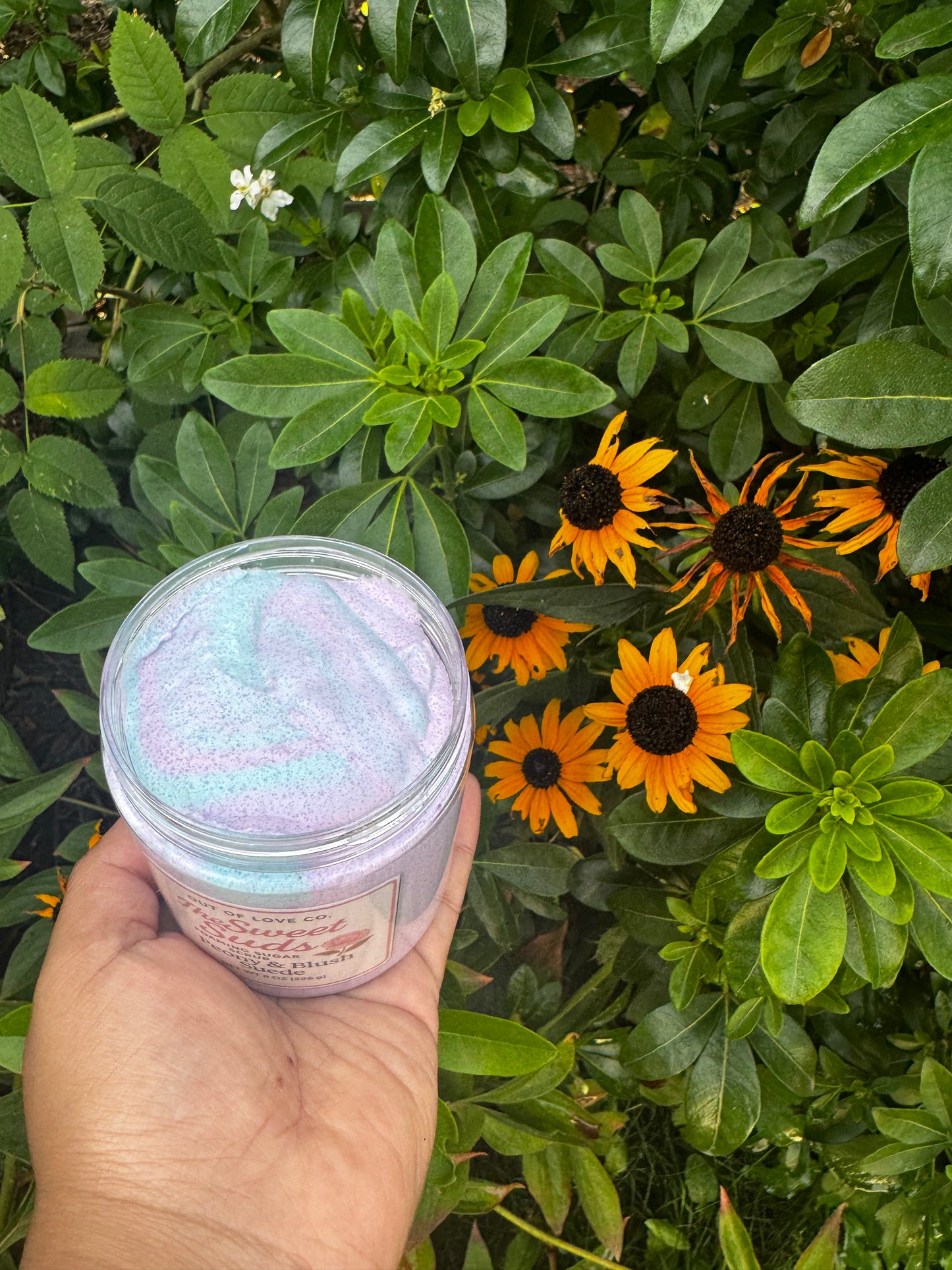 🌸💕 Foaming Sugar Scrub – Peony & Blush Suede