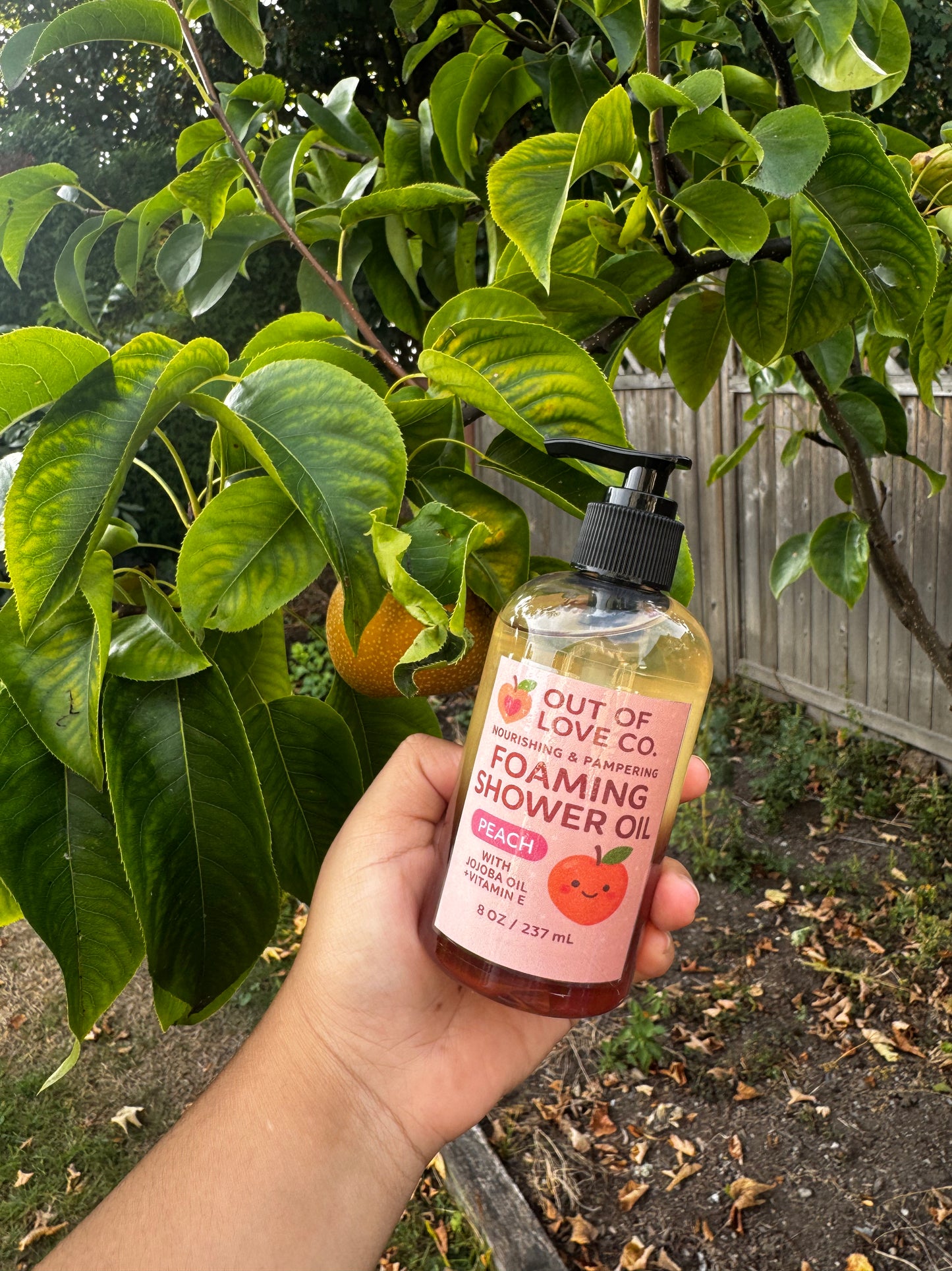 Huiles de douche moussantes