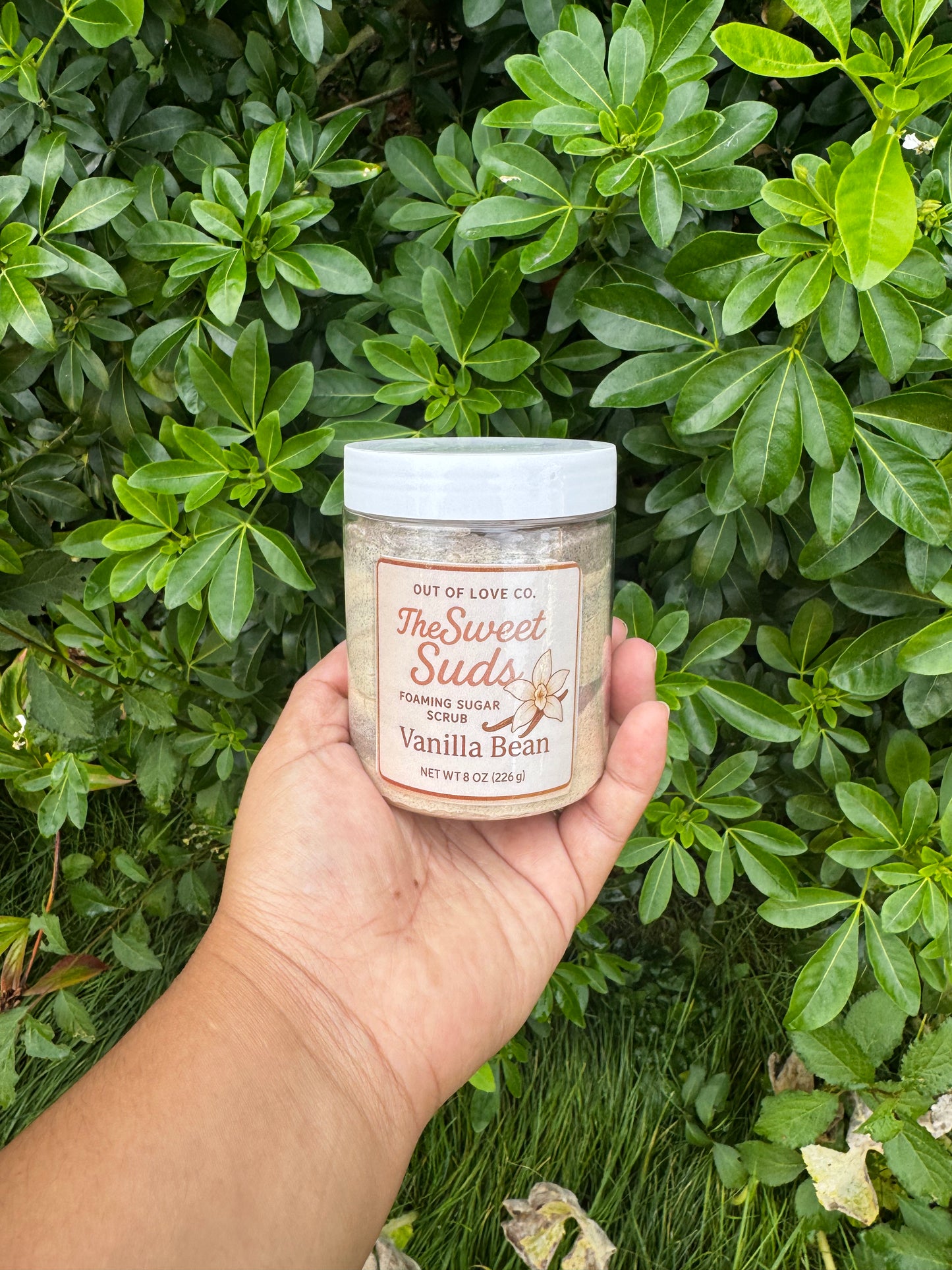 Foaming sugar scrubs